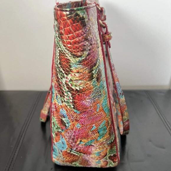 EUC Brahmin RESERVOIR MELBOURNE APRIL Leather Tote - Picture 6 of 8